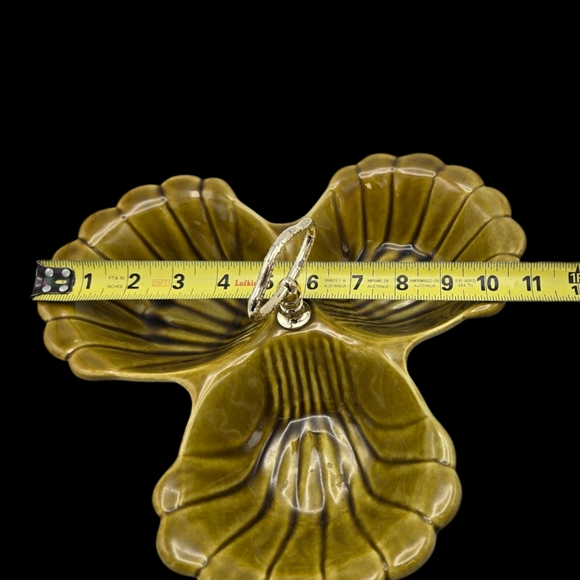 Vintage California Potteries Shell Dip Service 3 Bowls #41 Made in USA  Ceramic - Picture 11 of 13